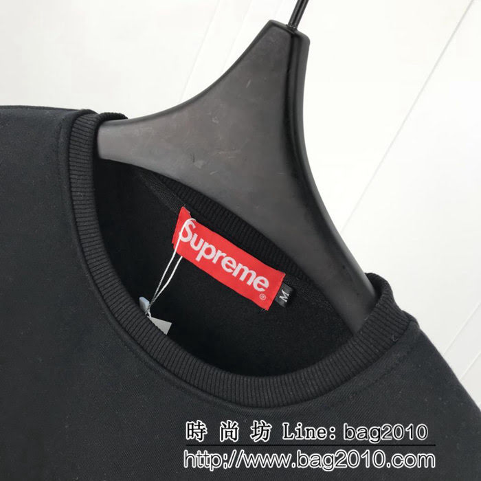 SUPREME 18秋冬新款 純棉加絨 黑色衛衣 男女同款 ydi1759